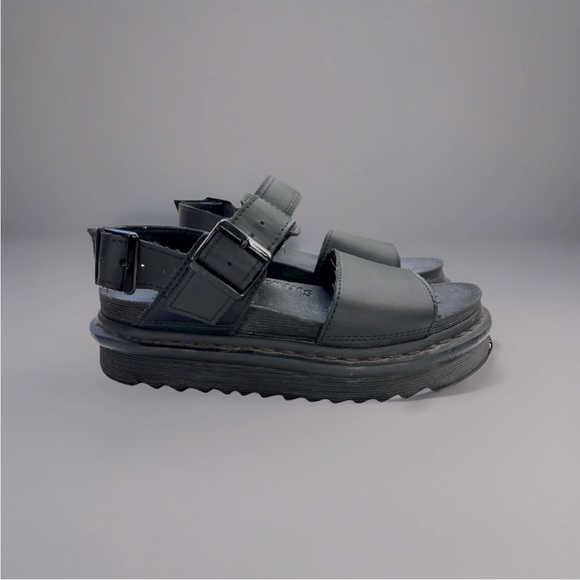Dr. Martens Leather Voss Platform Sandals Women's Size 5 Punk Grunge Gothic - Picture 1 of 8